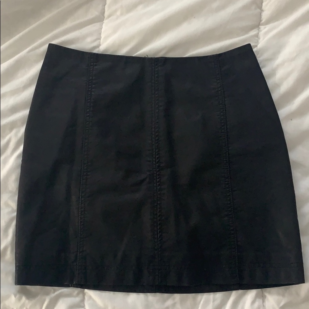 Free People modern femme vegan(faux leather) skirt